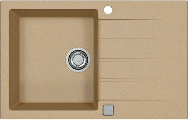 Фото товара: ALVEUS GRANITAL CADIT 20 BEIGE - G55, мойка, гранит, бежевый (в комплекте с сифоном 1132823)