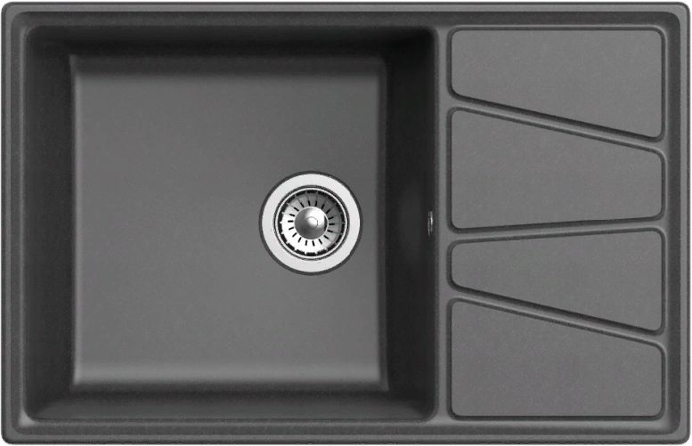 Фото товара: GranFest VERTEX GF-V-780L, мойка, мрамор, графит