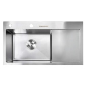 Фото товара: AMALET 7848L-STR-ST, мойка, нержавеющая сталь, сатин