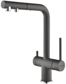 Фото товара: Paulmark SERPENTINE, смеситель, гранит, серый металлик