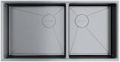 Фото товара: Omoikiri Taki 85-2-LB-U/IF-IN Side, мойка, нержавеющая сталь