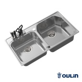 Фото товара: Oulin OL-H9910, мойка, нержавеющая сталь сатин