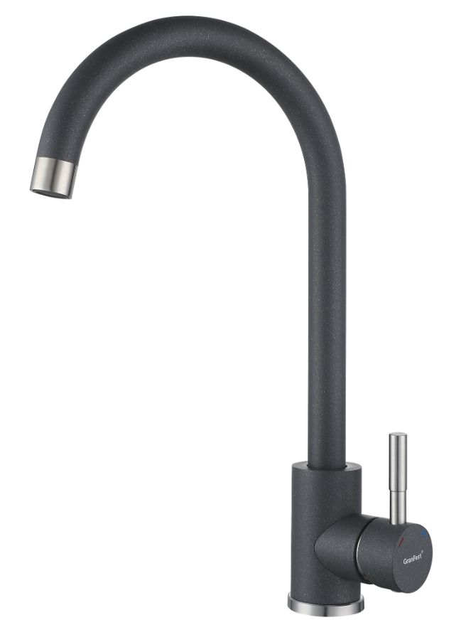 Фото товара: GranFest GF-Z-5410, смеситель, гранит, темно-серый