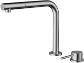 Фото товара: Omoikiri Nara-S-BN, смеситель, нержавеющая сталь