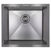 Фото товара: AMALET 4944-PT-BL, мойка, нержавеющая сталь, графит