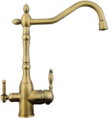 Фото товара: Zigmund & Shtain ZS 1900, смеситель, античная латунь