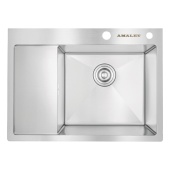 Фото товара: AMALET 6548R-STR-ST, мойка, нержавеющая сталь, сатин