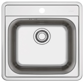 Фото товара: ALVEUS MORE 20 NAT-90, мойка, нержавеющая сталь (в комплекте с сифоном 1130550)