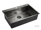 Фото товара: Emar EMB-125A PVD Nano Dark, мойка, вороненая сталь