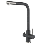 Фото товара: GranFest GF-Z-5421, смеситель, гранит, темно-серый