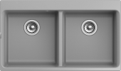 Фото товара: Rivelato AXEL X-90-2D grigio metallizza, мойка, гранит, серый металлик
