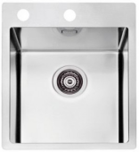 Фото товара: ALVEUS PURE 10 new KMB-90, мойка, нержавеющая сталь (в комплекте с сифоном 1148858)