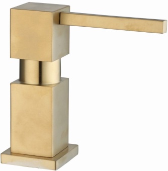 Детальное фото товара: Seaman SSA-013 Gold Satin (PVD, satin) дозатор для жидкого мыла, золото сатин
