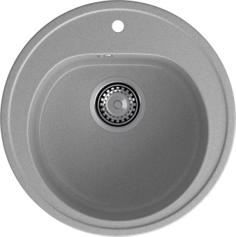 Детальное фото товара: GranFest RONDO GF-R-510, мойка, мрамор, серый