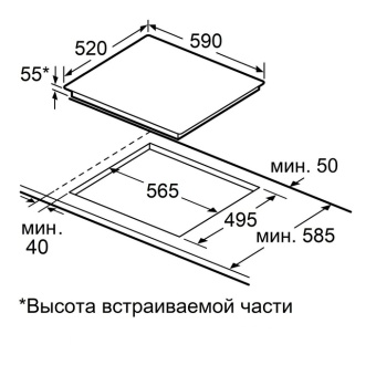 Детальное фото товара: Maunfeld CVI594SB2WHF Inverter
