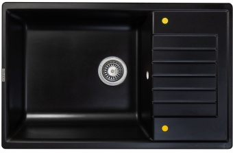 Детальное фото товара: Ecoshtein RECHTECK 780.500, мойка, гранит, черный