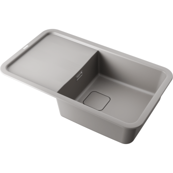 Детальное фото товара: Omoikiri Tasogare 86-GR, мойка, гранит, leningrad grey