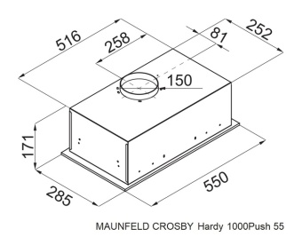 Детальное фото товара: Maunfeld CROSBY HARDY 1000Push White