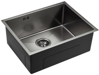 Детальное фото товара: Emar EMB-123 PVD Nano Dark, мойка, нержавеющая сталь, вороненая сталь