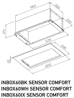 Детальное фото товара: MEFERI INBOX60WH SENSOR COMFORT