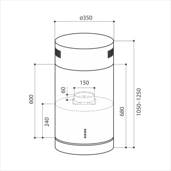 Детальное фото товара: LEX TUBO ISOLA 350 INOX
