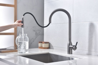 Детальное фото товара: Paulmark Universal, смеситель, брашированная сталь