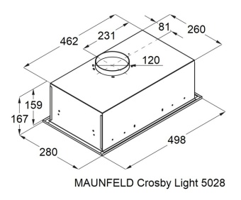 Детальное фото товара: Maunfeld CROSBY LIGHT 5028 Inox