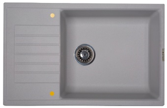 Детальное фото товара: Ecoshtein RECHTECK 780.500, мойка, гранит, серый шелк