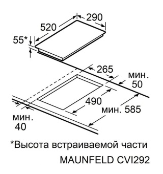 Детальное фото товара: Maunfeld CVI292S2FBKD Inverter