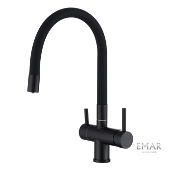 Детальное фото товара: Emar EC-3015 Black, смеситель, черный