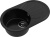 GranFest RONDO GF-R-750 L, мойка, мрамор, черный Детальное фото товара: GranFest RONDO GF-R-750 L, мойка, мрамор, черный