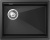 Rivelato LINO LN-554-L nero, мойка, гранит, черный Детальное фото товара: Rivelato LINO LN-554-L nero, мойка, гранит, черный