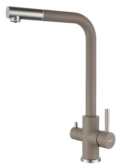 Детальное фото товара: GranFest GF-Z-5421, смеситель, гранит, песочный
