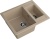 GranFest QUADRO GF-Q-610 K, мойка, мрамор, песочный Детальное фото товара: GranFest QUADRO GF-Q-610 K, мойка, мрамор, песочный