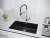 Paulmark LUMI 74UNI, мойка, гранит, серый металлик Детальное фото товара: Paulmark LUMI 74UNI, мойка, гранит, серый металлик