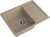 GranFest QUADRO GF-Q-650 L, мойка, мрамор, песочный Детальное фото товара: GranFest QUADRO GF-Q-650 L, мойка, мрамор, песочный