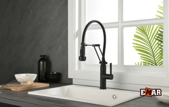 Детальное фото товара: Emar ECB 7012 Black, смеситель, черный