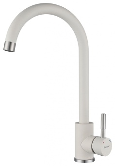 Детальное фото товара: GranFest GF-Z-5410, смеситель, гранит, белый