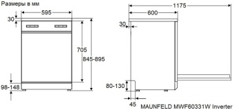 Детальное фото товара: Maunfeld MWF60331W Inverter
