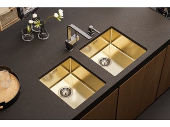 Детальное фото товара: ALVEUS KOMBINO 20 MONARCH COPPER SAT-90, мойка, нерж. сталь, медь (в компл. с выпуском без сиф.)