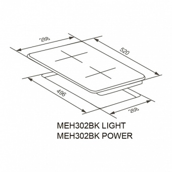 Детальное фото товара: Meferi MEH302BK LIGHT