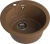 GranFest RONDO GF-R-480, мойка, мрамор, терракот Детальное фото товара: GranFest RONDO GF-R-480, мойка, мрамор, терракот