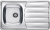 ALVEUS ZOOM 30 LEI-90, мойка, нержавеющая сталь лен (в комплекте с сифоном 1130550) Детальное фото товара: ALVEUS ZOOM 30 LEI-90, мойка, нержавеющая сталь лен (в комплекте с сифоном 1130550)