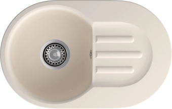 Детальное фото товара: GranFest GF-SMART 685 L, мойка, мрамор, белый