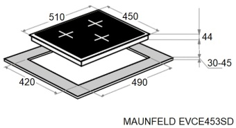 Детальное фото товара: Maunfeld EVCE453SDPBK