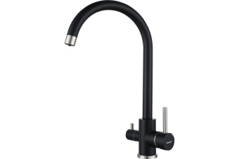 Детальное фото товара: GranFest GF-Z-5420, смеситель, гранит, черный