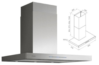 Детальное фото товара: Pando P-825/90 INOX V.1050 ECO SEC PLUS