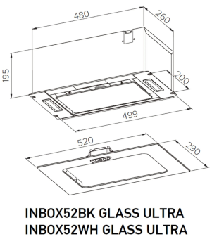 Детальное фото товара: MEFERI INBOX52BK GLASS ULTRA