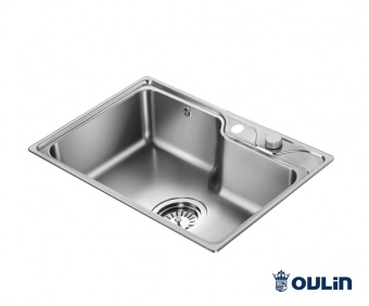 Детальное фото товара: Oulin OL-CS210S, мойка, нержавеющая сталь сатин