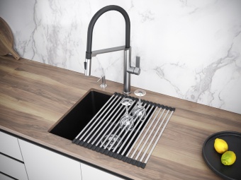 Детальное фото товара: Paulmark LUMI 45UNI-SKEW, мойка, гранит, графит